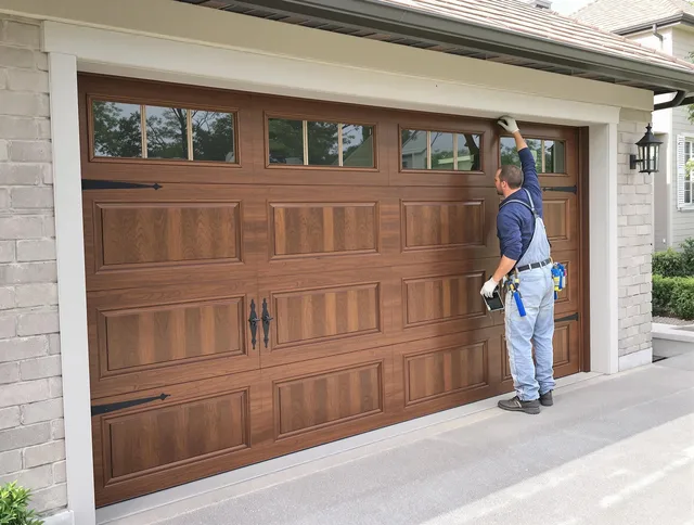 Custom garage door showcase by Somers Garage Door Repair in Somers
