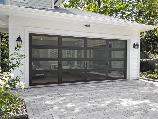 Somers Garage Door Repair design specialist presenting custom garage door options to Somers homeowner
