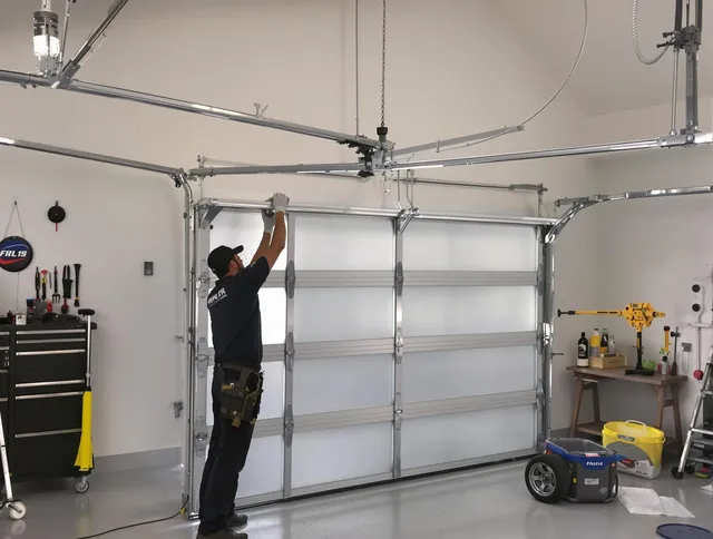 Somers Garage Door Repair certified team performing precision garage door installation in Somers