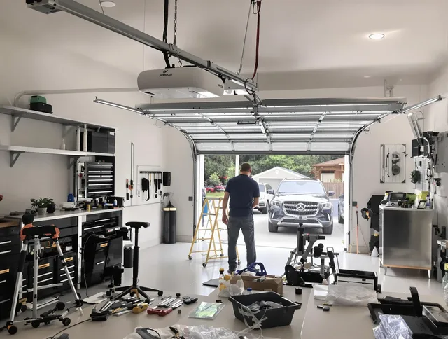 Garage door opener installation by Somers Garage Door Repair in Somers