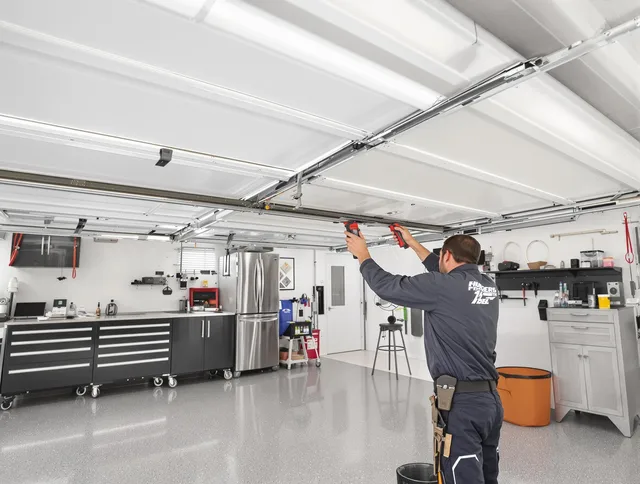Overhead garage door repair service by Somers Garage Door Repair in Somers