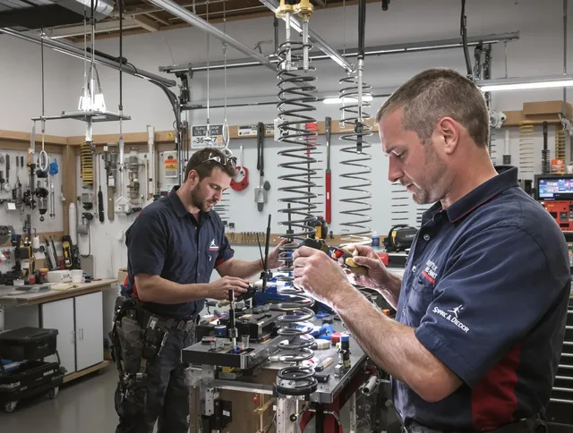Garage door spring repair service by Somers Garage Door Repair in Somers